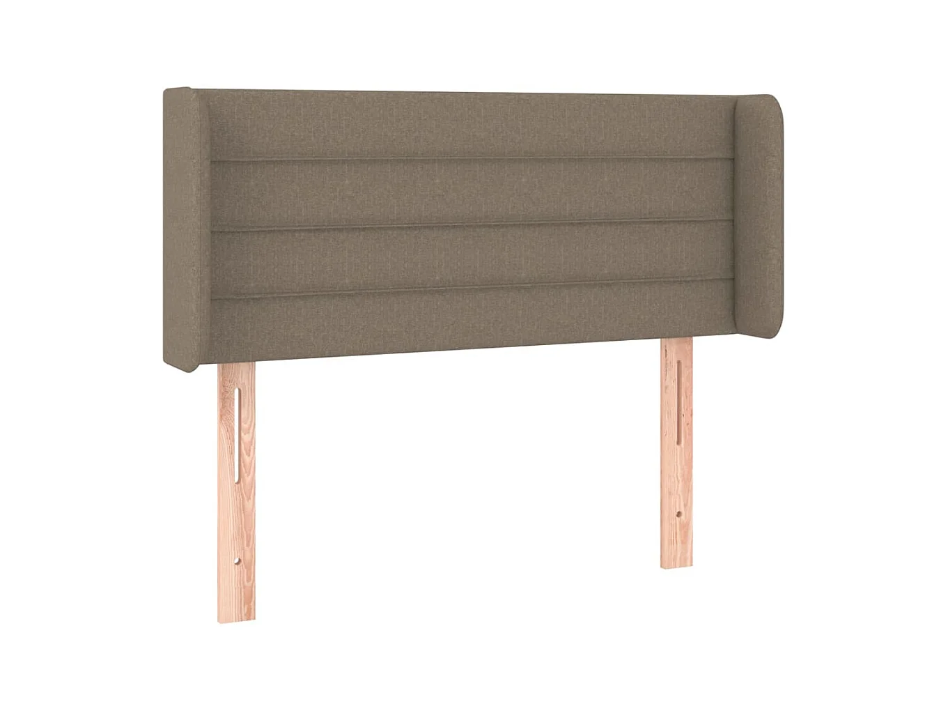 Kopfteil mit Ohren Taupe 93x16x78/88 cm Stoff