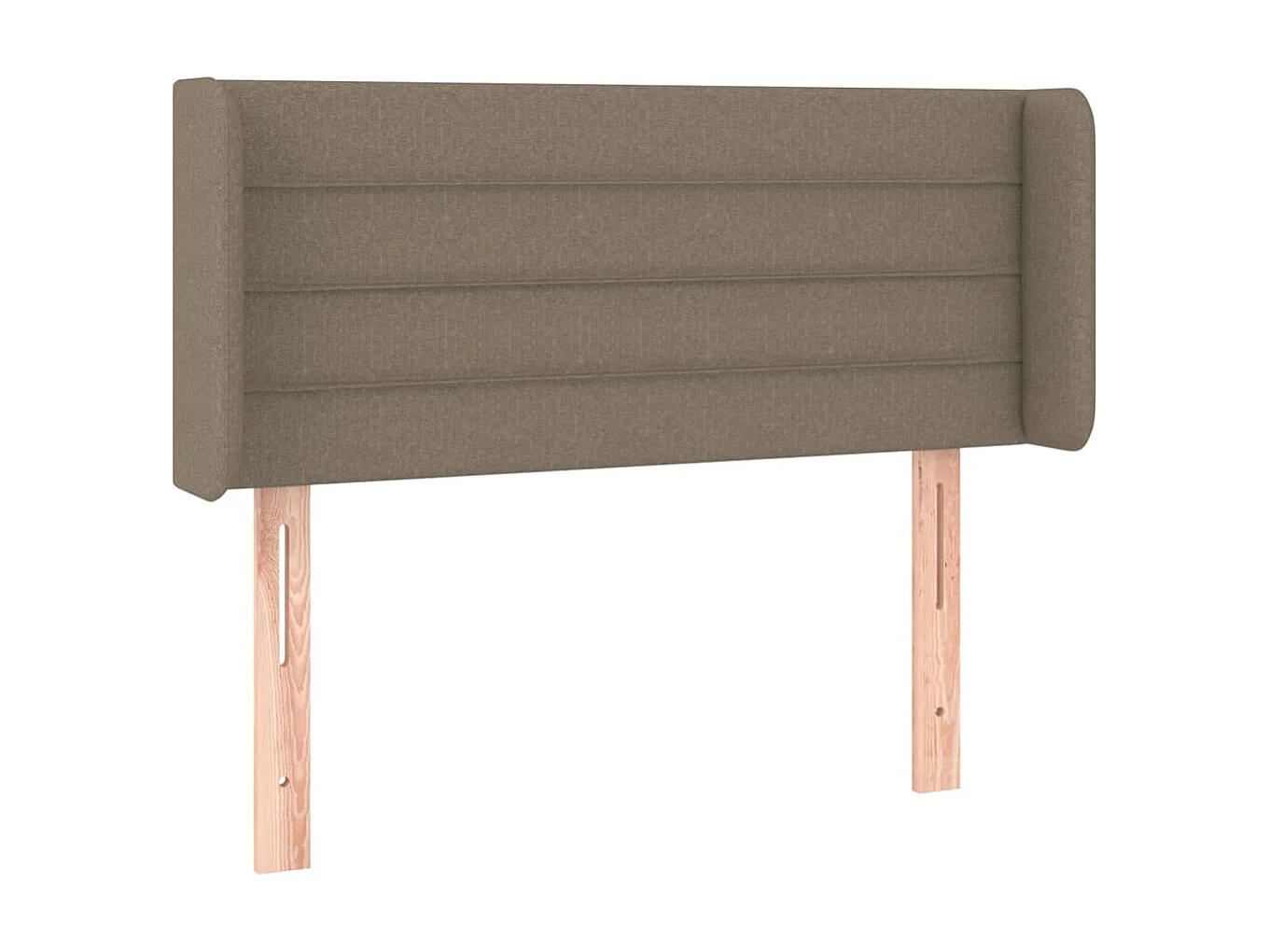 Cabeceira com orelhas Taupe 93x16x78/88 cm Tecido