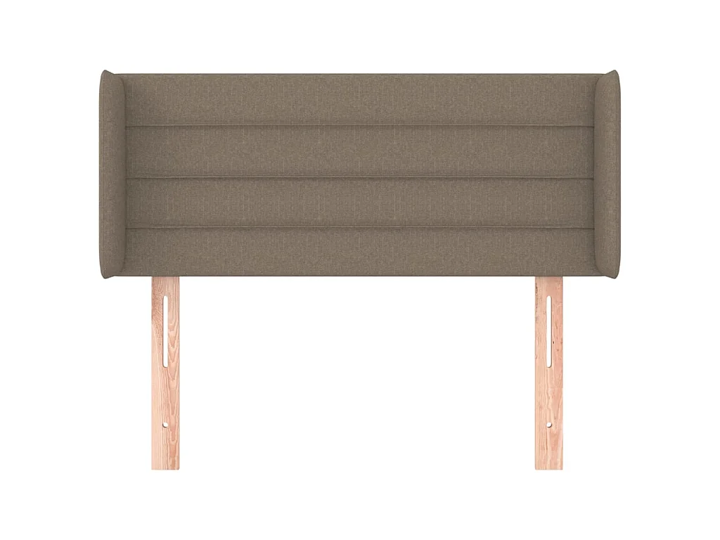 Cabeceira com orelhas Taupe 93x16x78/88 cm Tecido