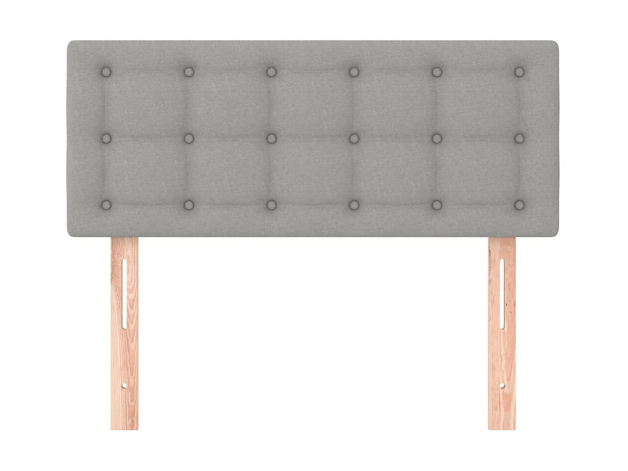 Tête de lit Gris clair 80x5x78/88 cm Tissu