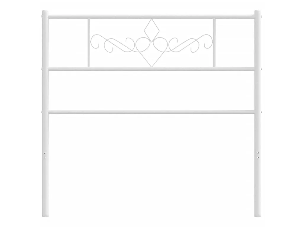 Tête de lit métal blanc 100 cm