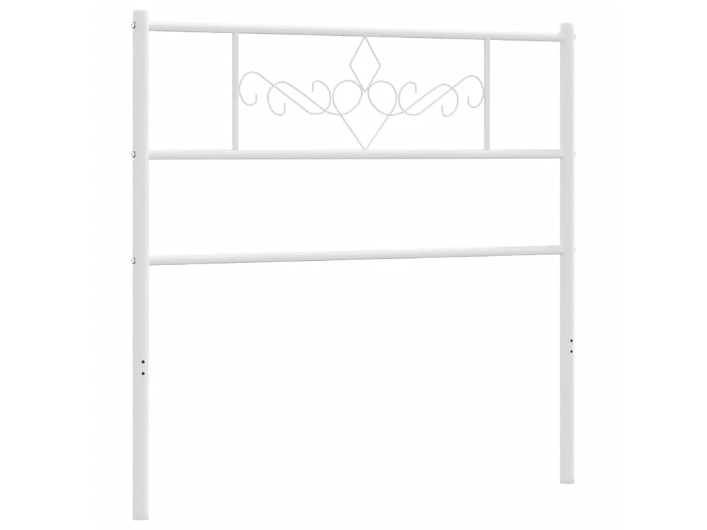 Tête de lit métal blanc 100 cm