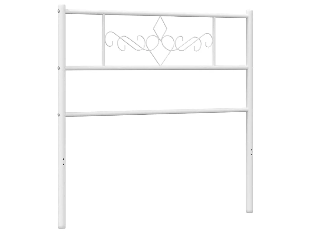 Tête de lit métal blanc 100 cm