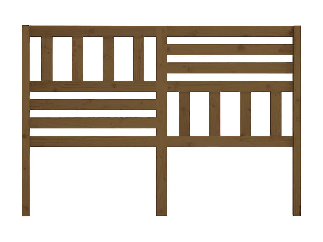 Tête de lit Marron miel 146x4x100 cm Bois massif de pin
