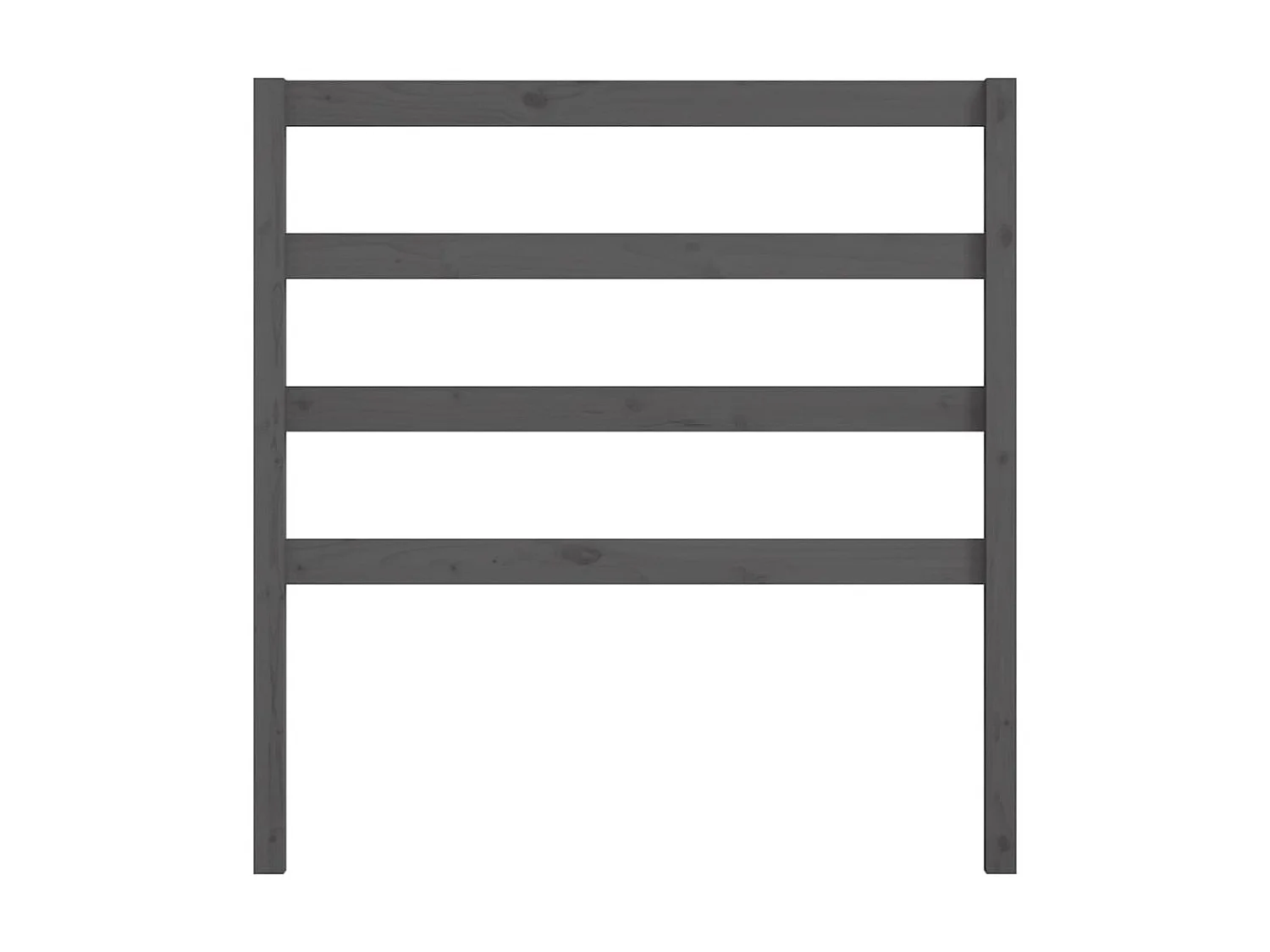 Tête de lit Gris 95x4x100 cm Bois massif de pin
