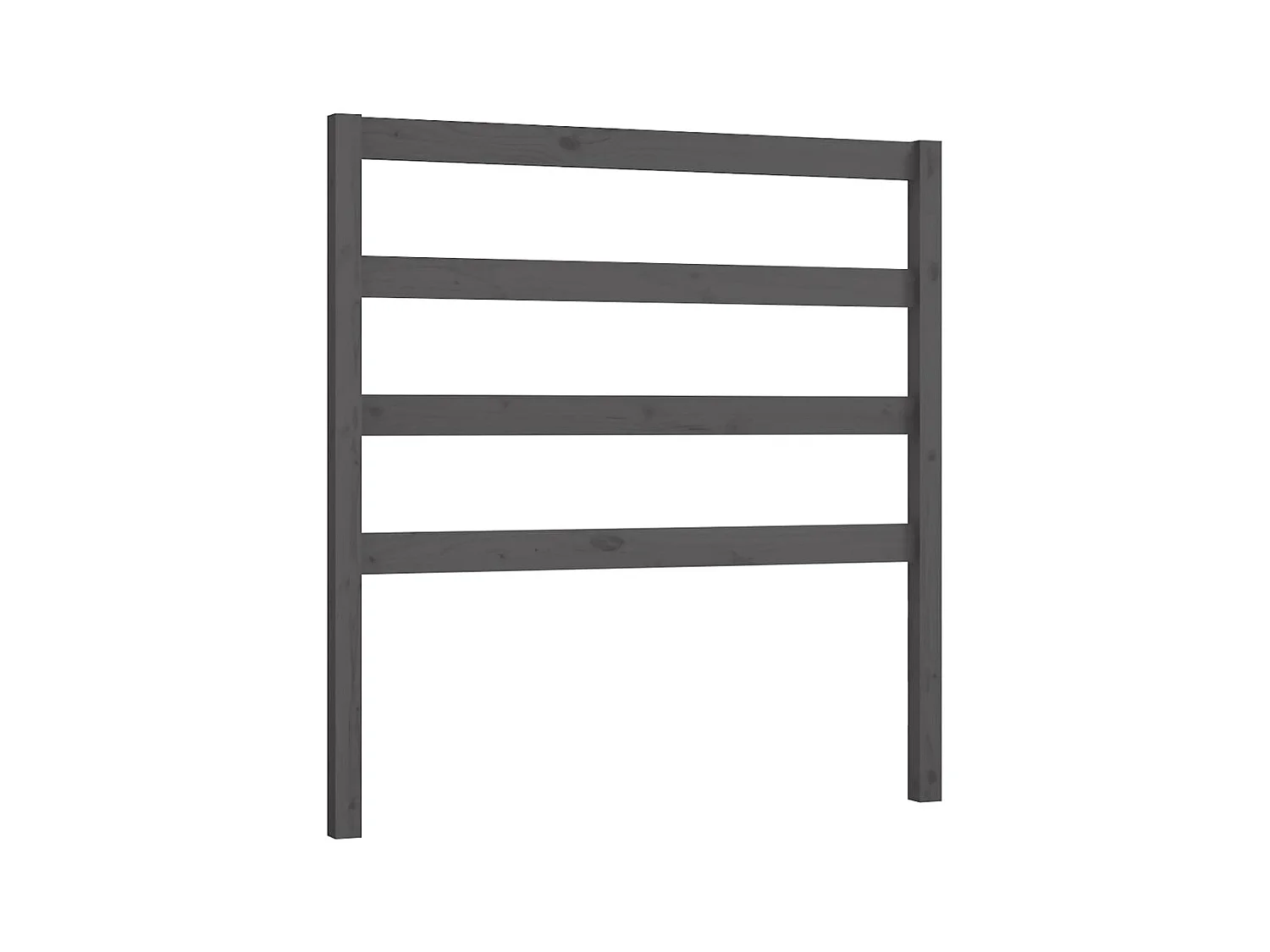 Tête de lit Gris 95x4x100 cm Bois massif de pin