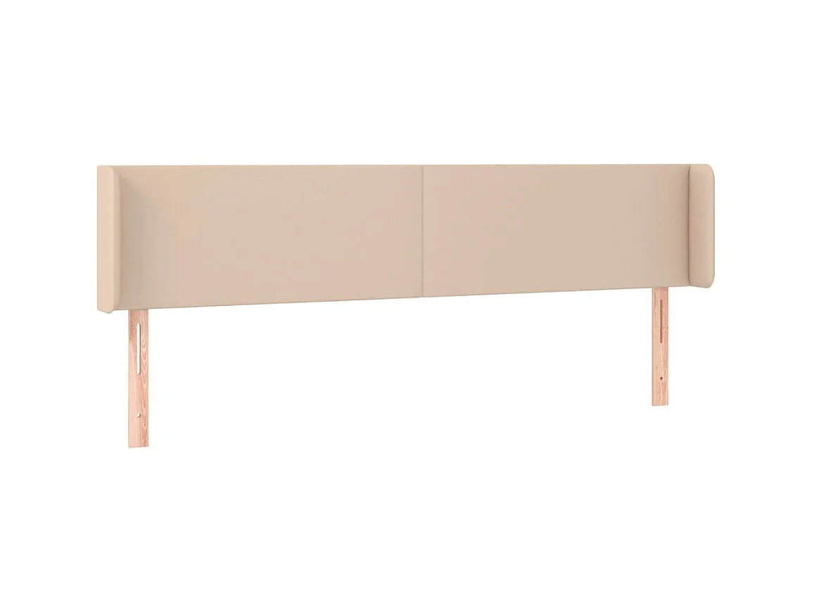 Tête de lit avec oreilles Cappuccino 183x16x78/88 cm Similicuir