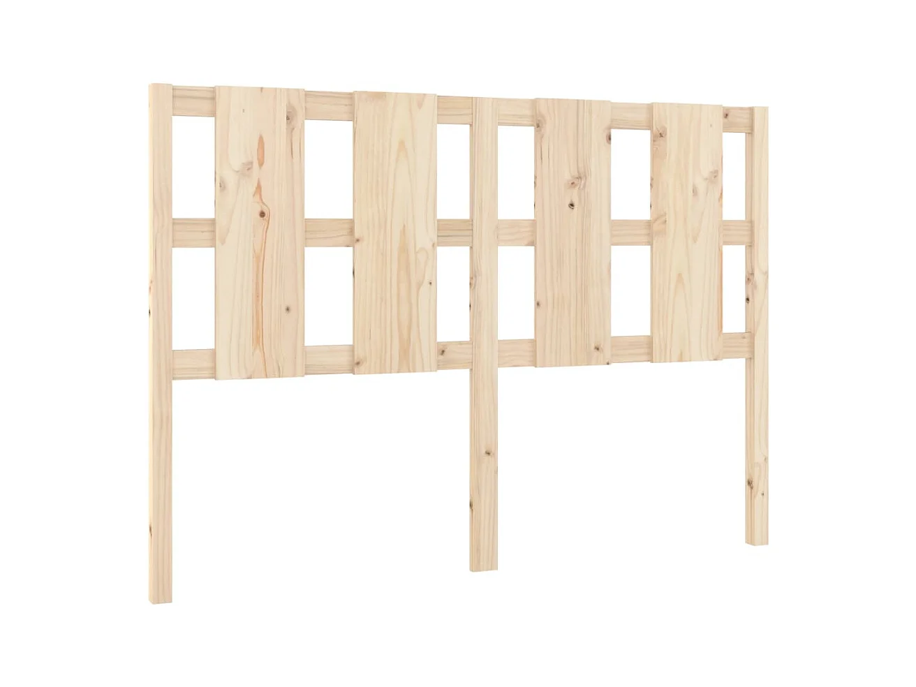Hoofdbord 125,5x4x100 cm Massief grenenhout