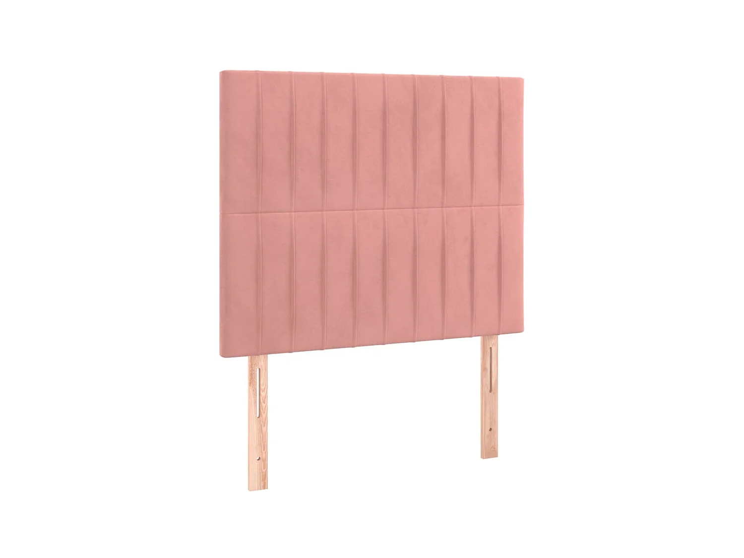 Têtes de lit 2 pcs Rose 90x5x78/88 cm Velours