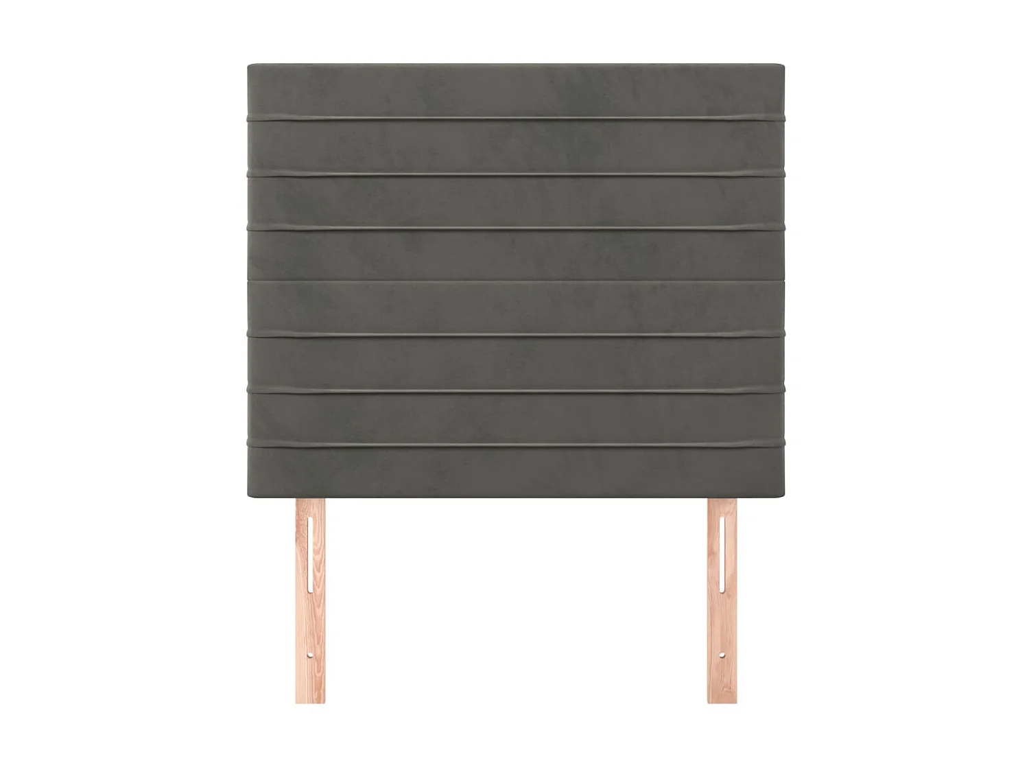 Têtes de lit 2 pcs Gris foncé 100x5x78/88 cm Velours