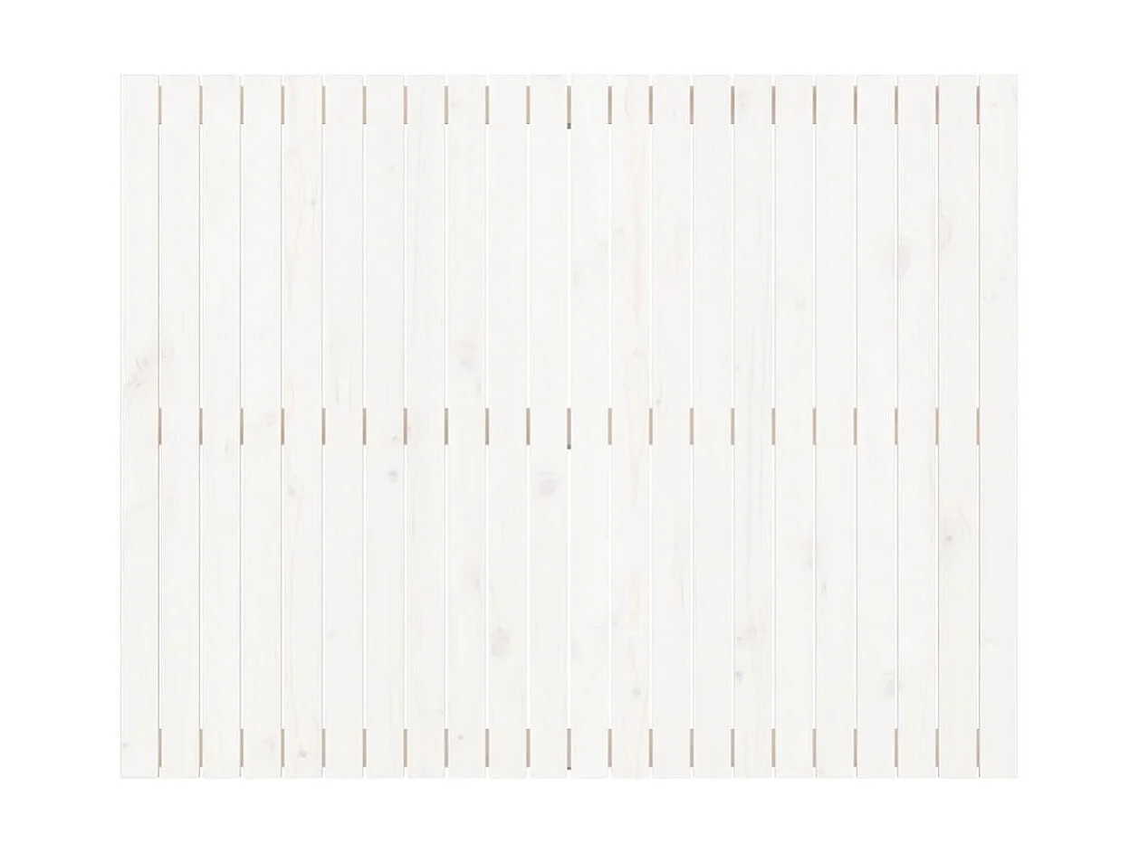 Tête de lit murale Blanc 140x3x110 cm Bois massif de pin