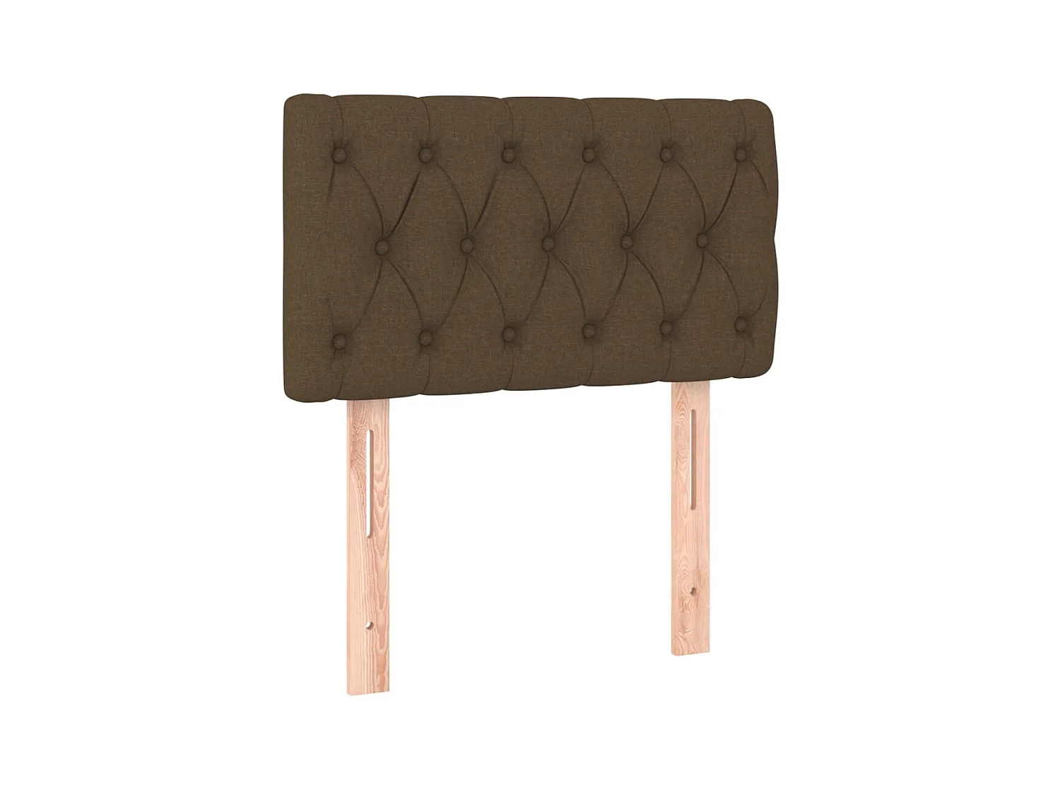 Tête de lit Marron Foncé 80x7x78/88 cm Tissu
