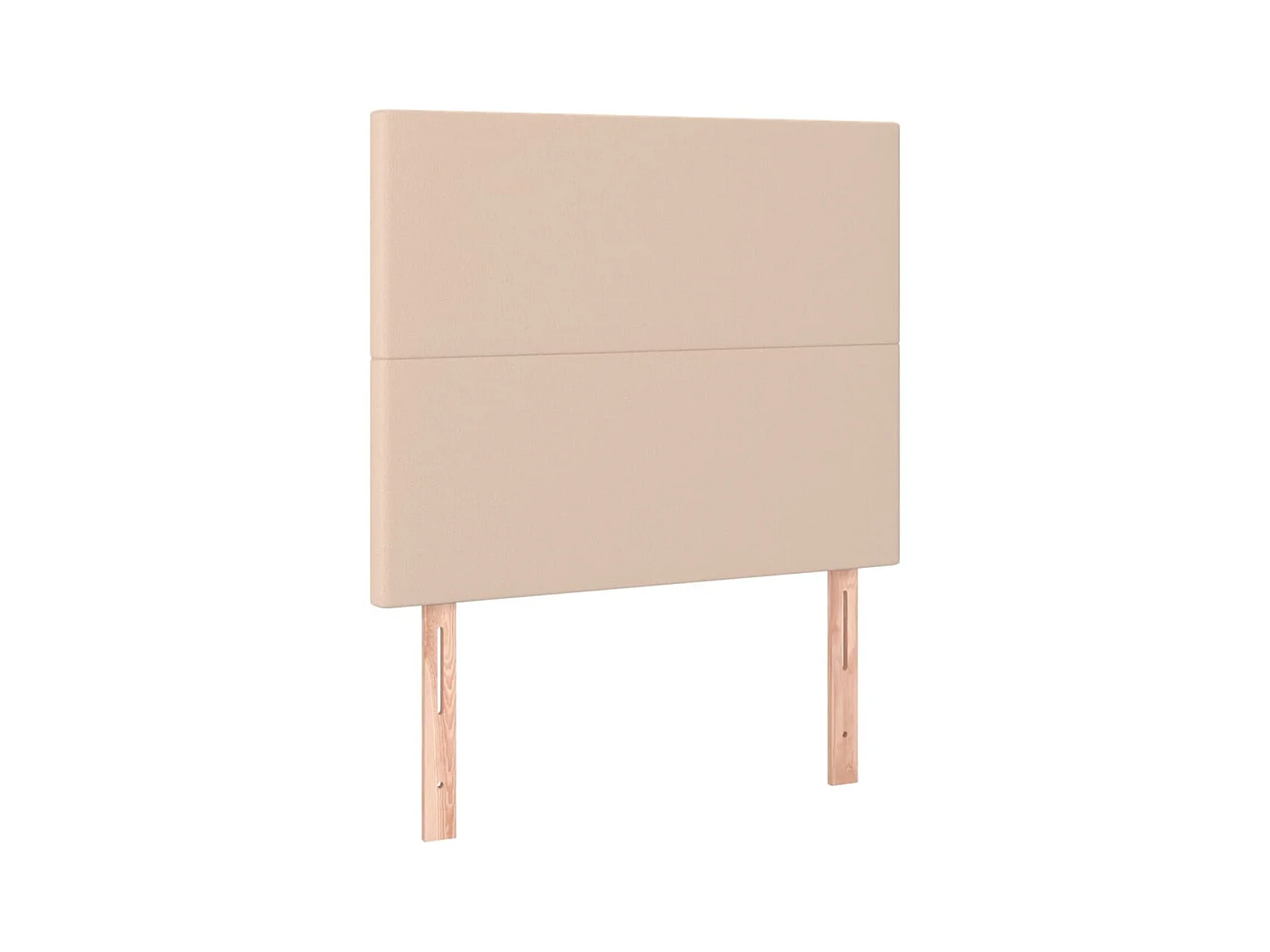 Hoofdborden 2 stuks Cappuccino 100x5x78/88 cm Kunstleer