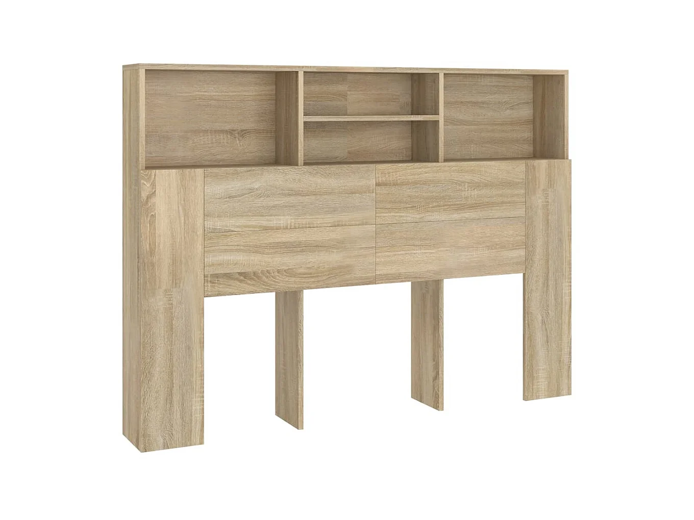 Armoire de tête de lit Chêne sonoma 140x19x103,5 cm