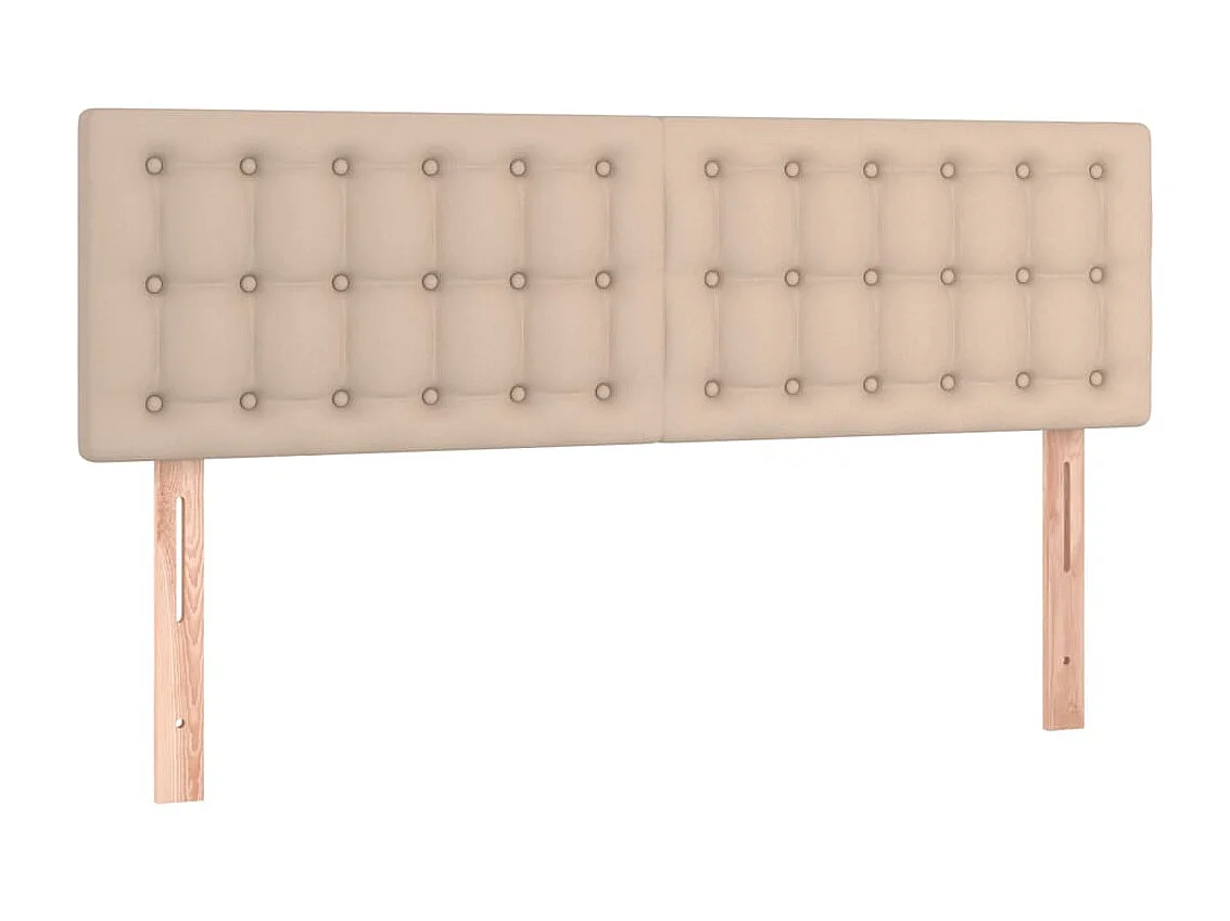 Têtes de lit 2 pcs Cappuccino 72x5x78/88 cm Similicuir