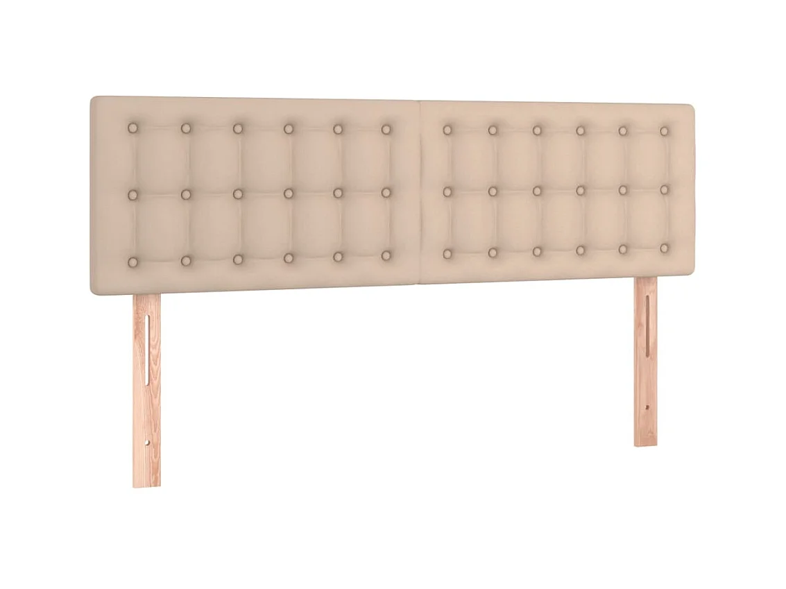 Têtes de lit 2 pcs Cappuccino 72x5x78/88 cm Similicuir