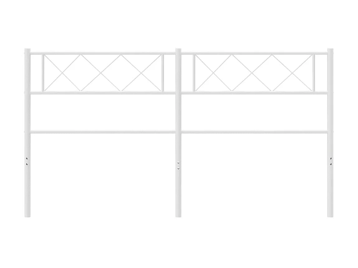 Cabeceira de metal branco 120 cm