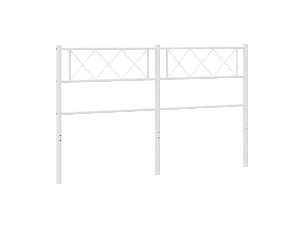 Wit metalen hoofdbord 120 cm