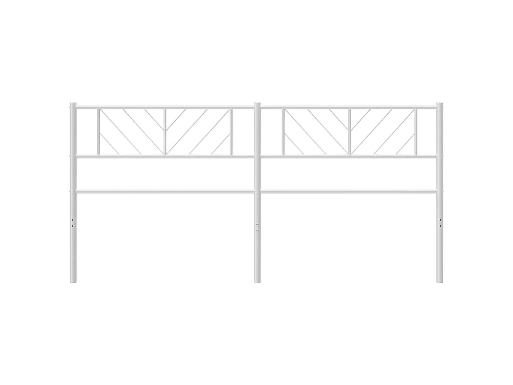 Tête de lit métal blanc 193 cm