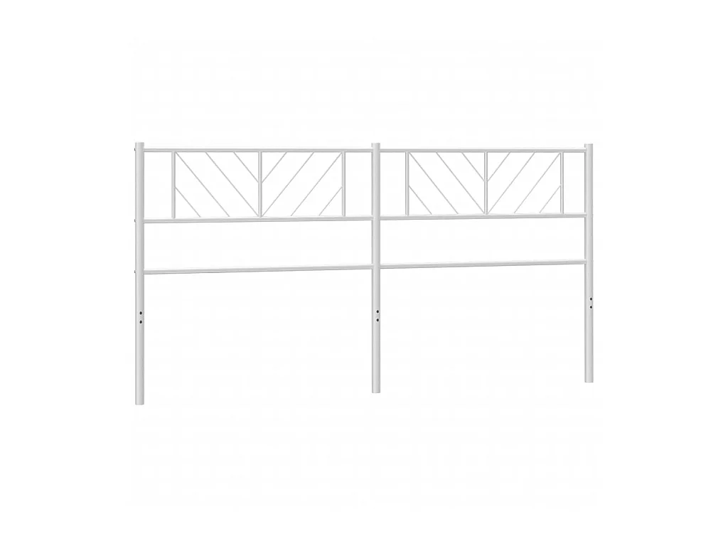 Tête de lit métal blanc 193 cm