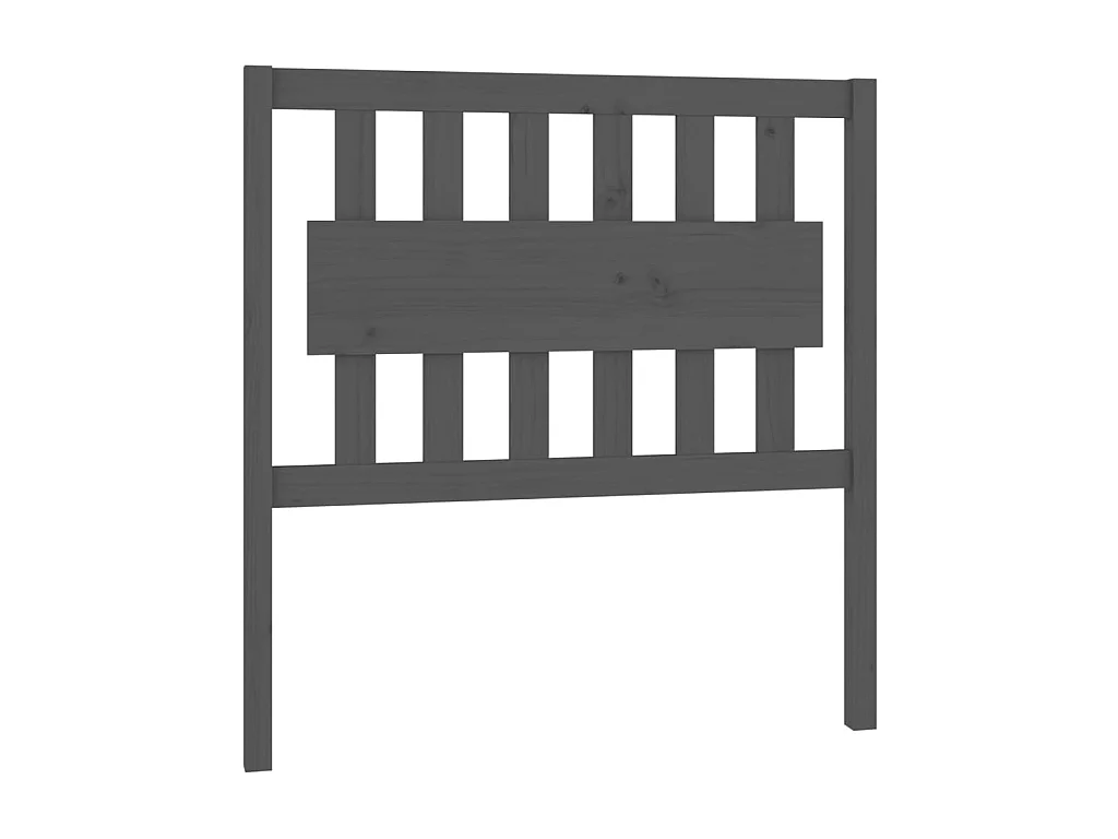 Tête de lit Gris 95,5x4x100 cm Bois massif de pin