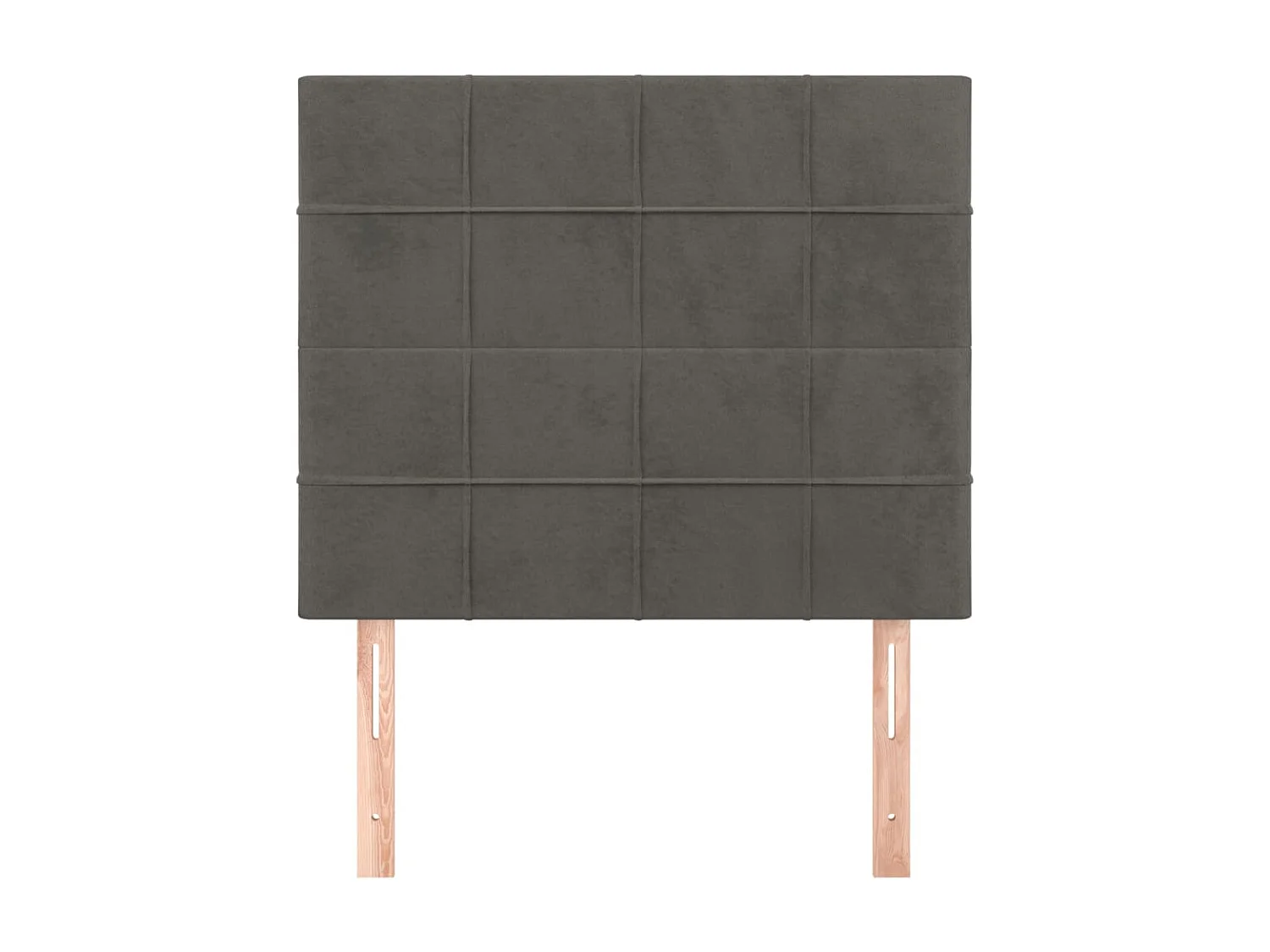 Têtes de lit 2 pcs Gris foncé 80x5x78/88 cm Velours