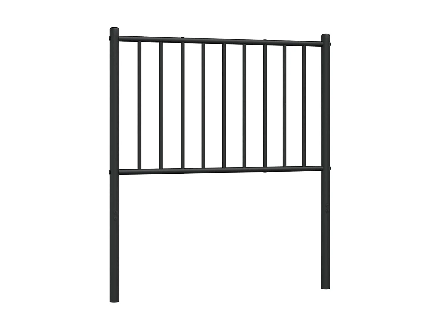 Tête de lit métal noir 75 cm