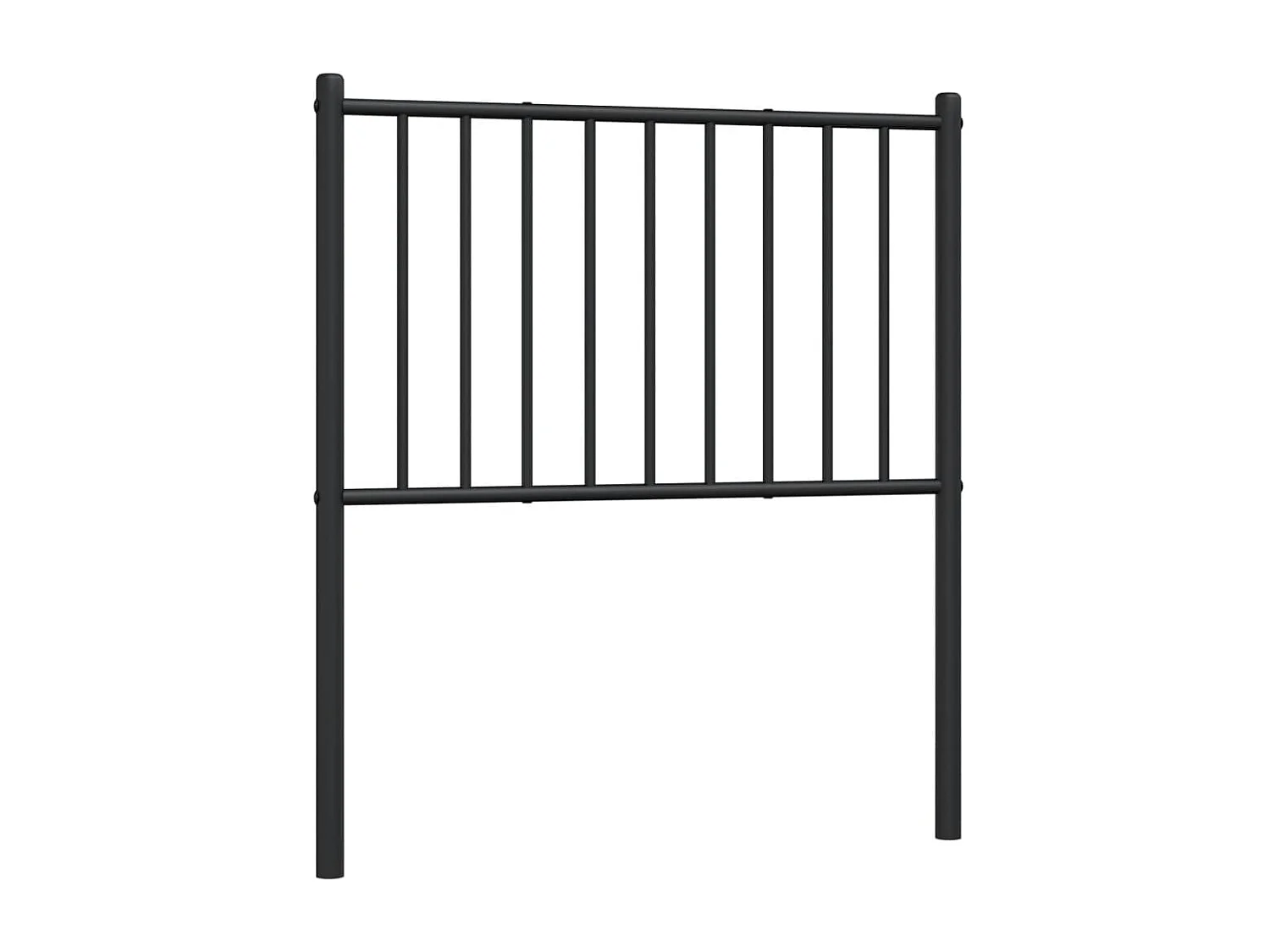 Tête de lit métal noir 75 cm