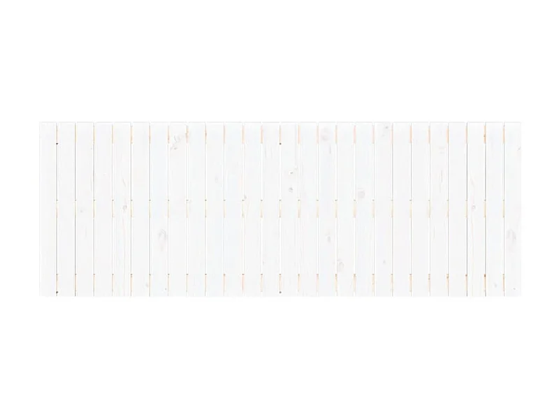 Wandhoofdeinde Wit 166x3x60 cm Massief grenenhout