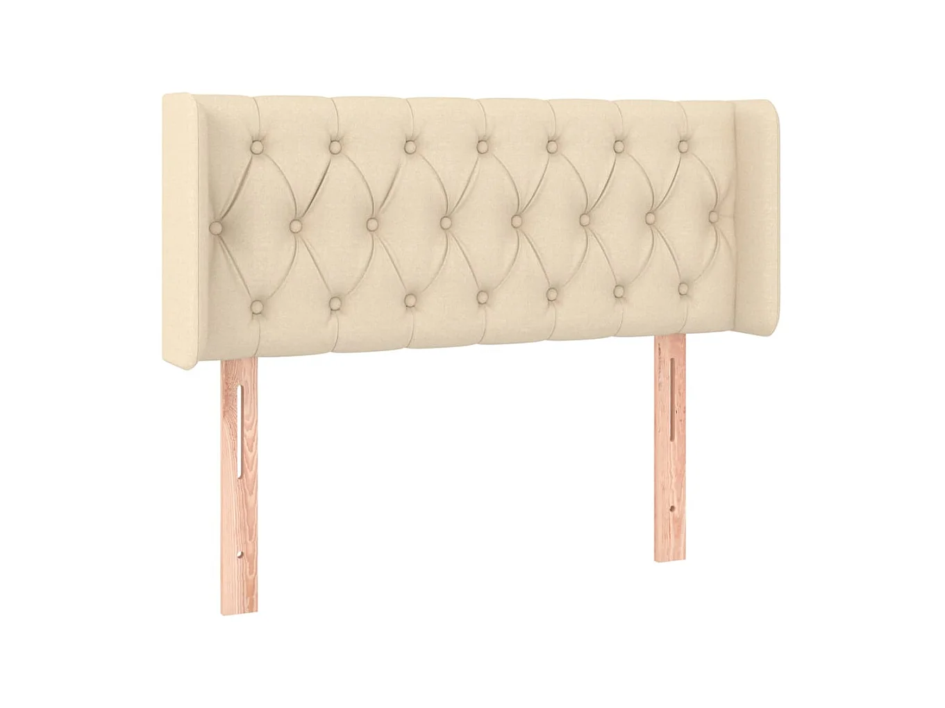 Tête de lit avec oreilles Crème 93x16x78/88 cm Tissu