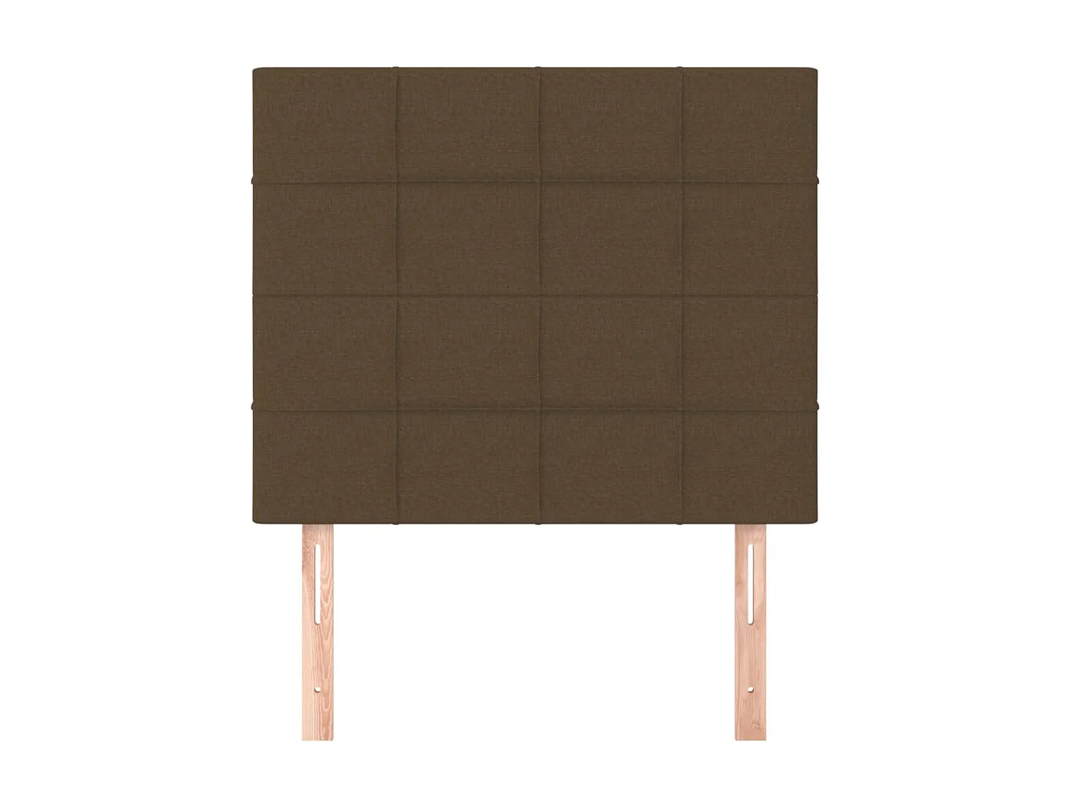 Cabeceros 2 uds Marrón Oscuro 90x5x78/88 cm Tela