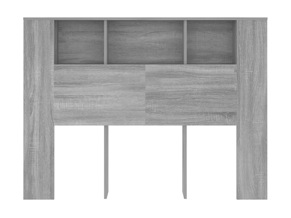 Armário de cabeceira cinza Sonoma 140x18,5x104,5 cm