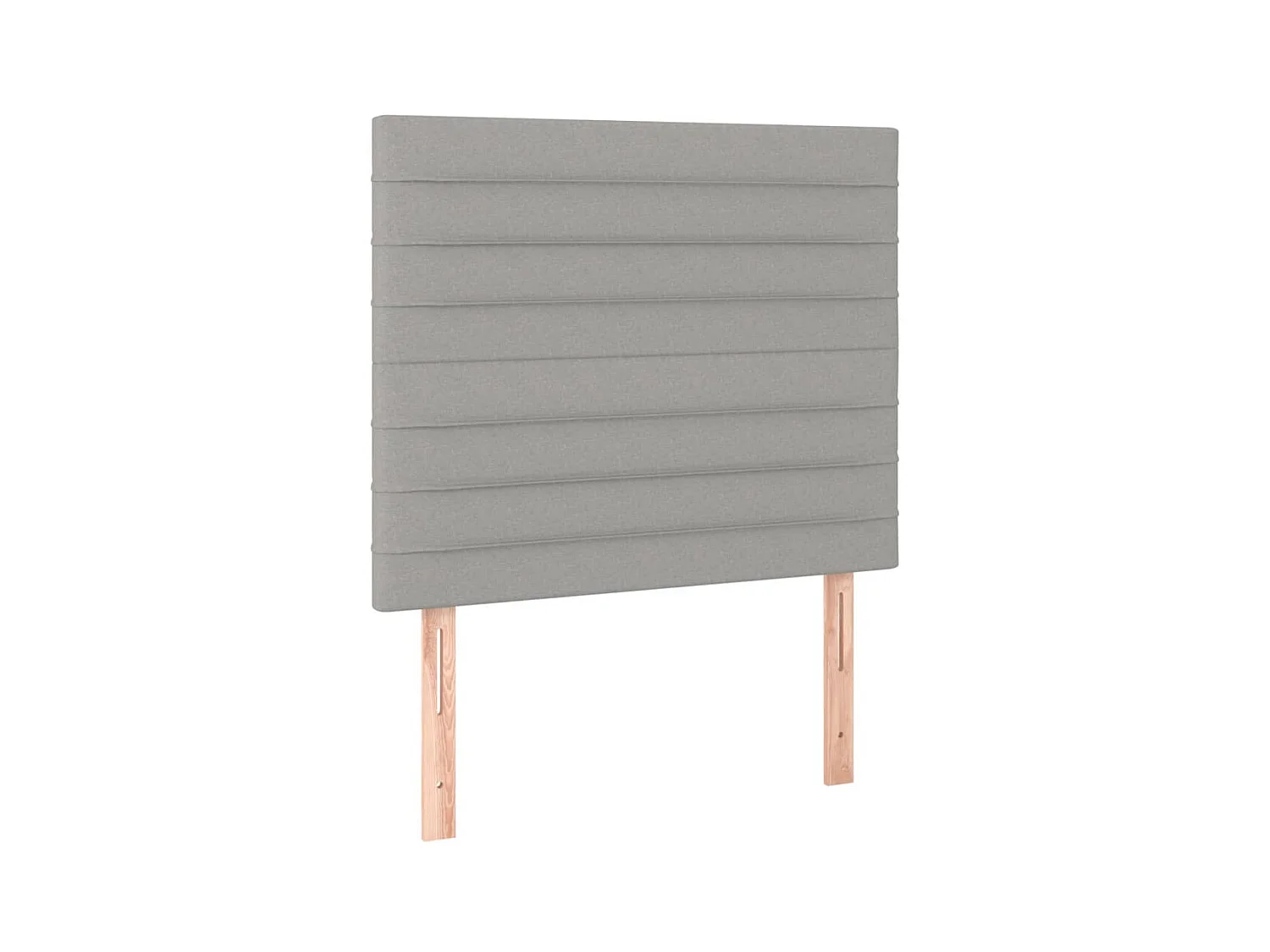 Hoofdborden 2 stuks Lichtgrijs 100x5x78/88 cm Stof