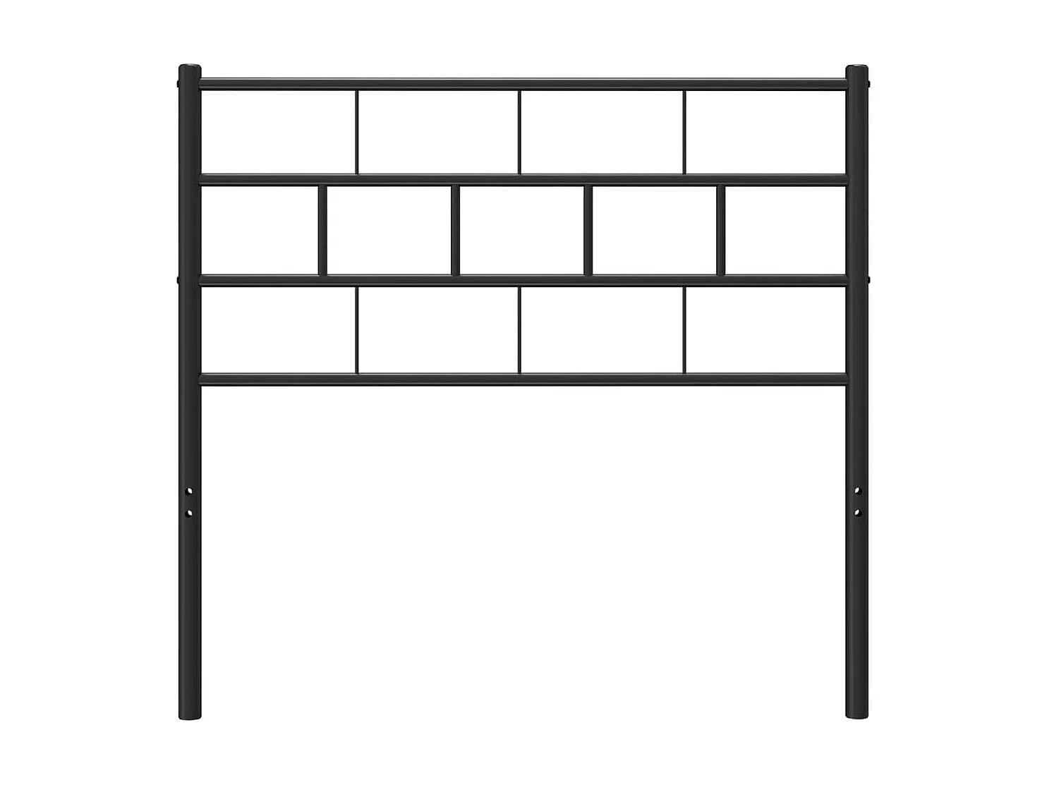 Kopfteil aus schwarzem Metall, 100 cm