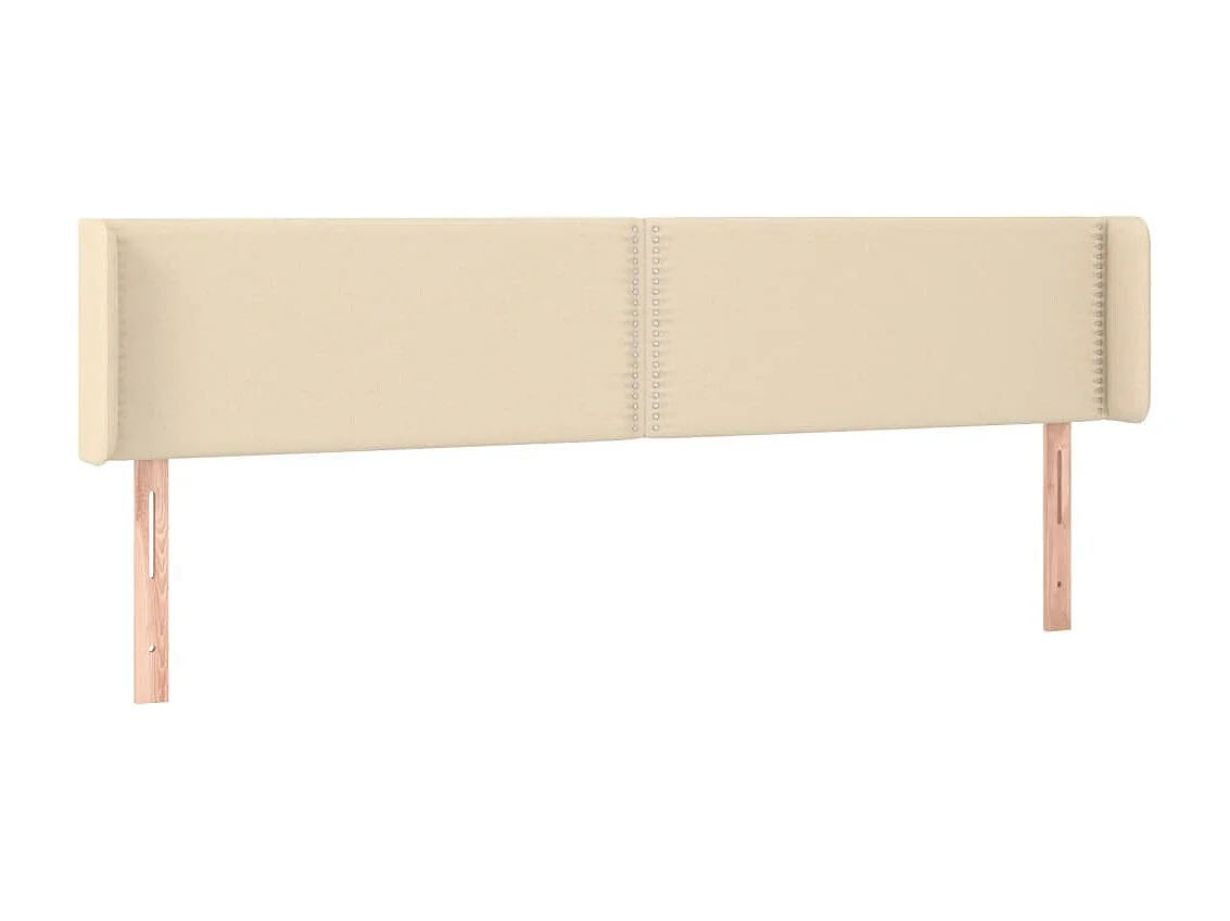 Cabeceira LED Creme 183x16x78/88 cm Tecido