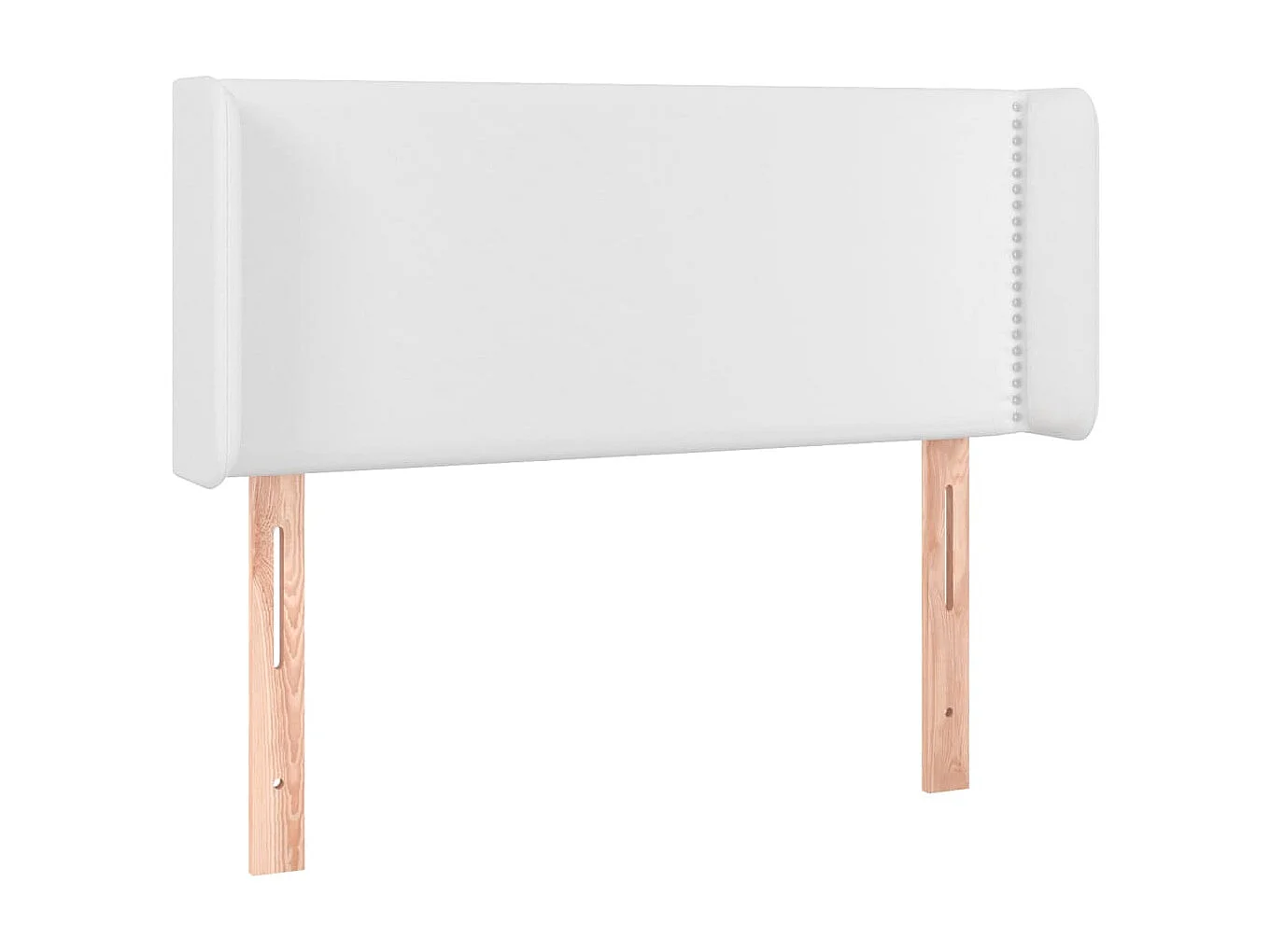 Testiera LED Bianca 103x16x78/88 cm Ecopelle