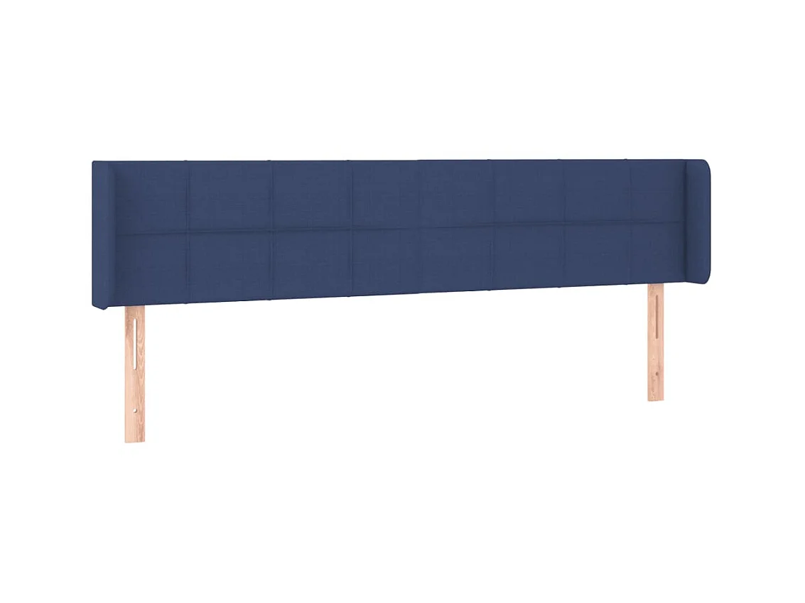 Testiera con orecchie Blu 203x16x78/88 cm Tessuto