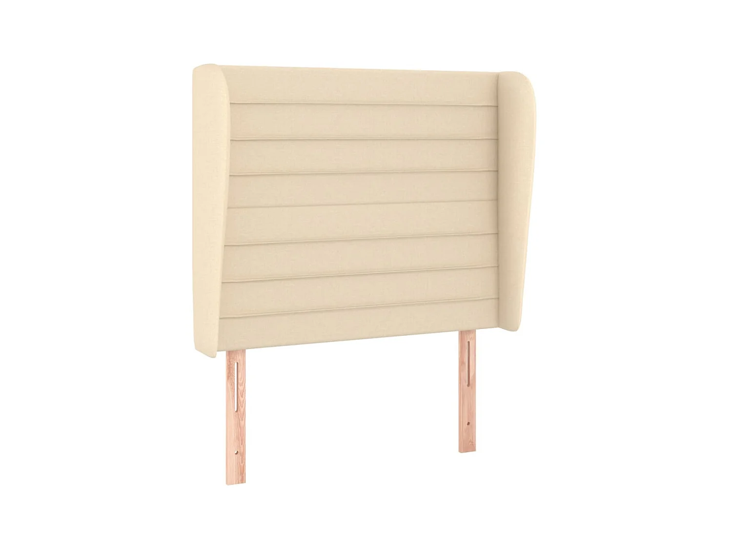 Tête de lit avec oreilles Crème 83x23x118/128 cm Tissu