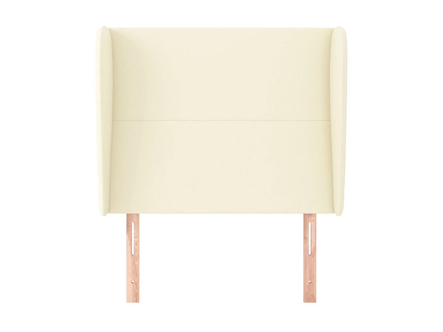 Cabecero con orejas Crema 103x23x118/128 cm Polipiel