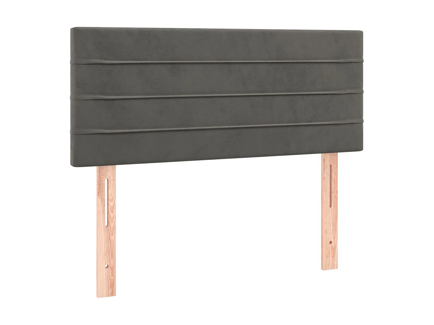 Tête de lit Gris foncé 80x5x78/88 cm Velours