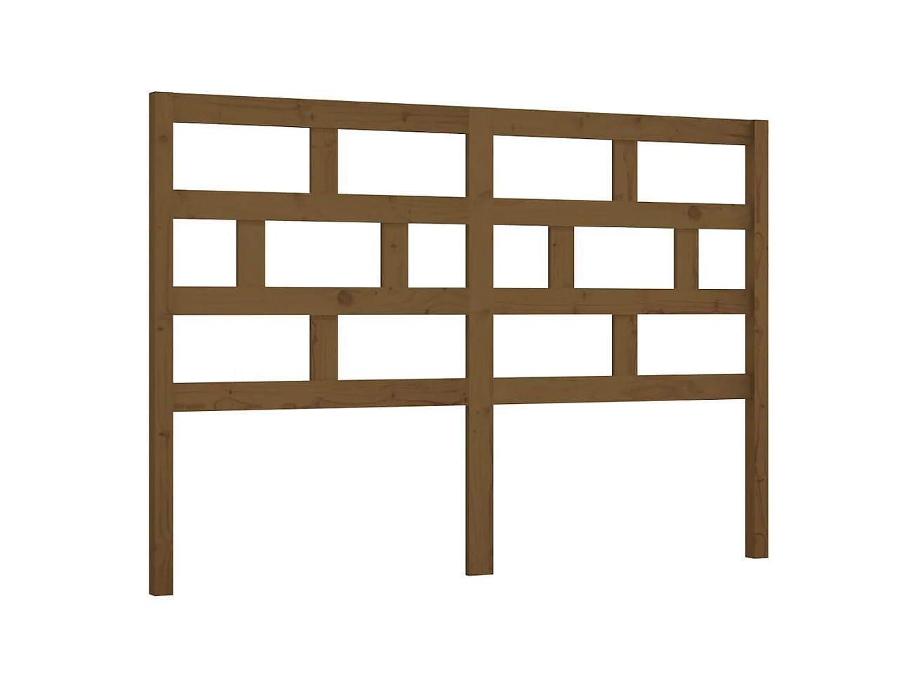 Tête de lit Marron miel 166x4x100 cm Bois massif de pin