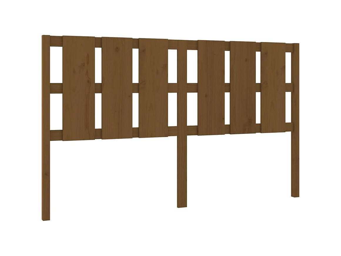 Testiera marrone miele 165,5x4x100 cm Legno di pino massiccio