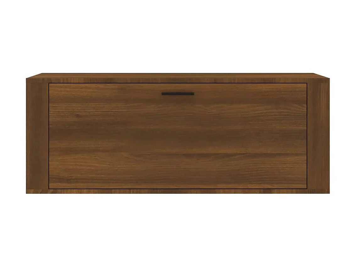 Zapatero de pared Roble marrón 100x35x38 cm