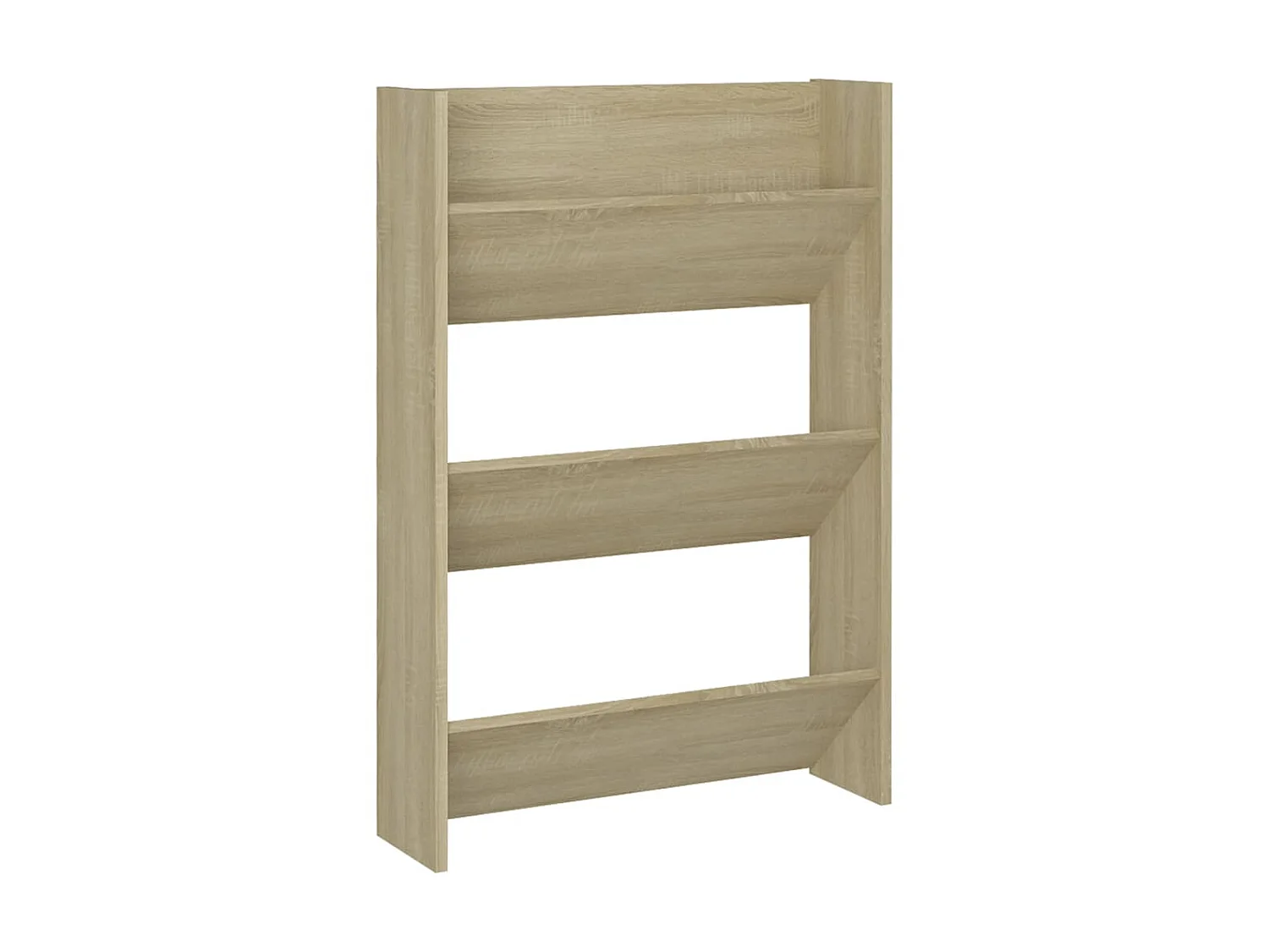 Zapateros de pared 2 uds Roble 60x18x90 cm Aglomerado