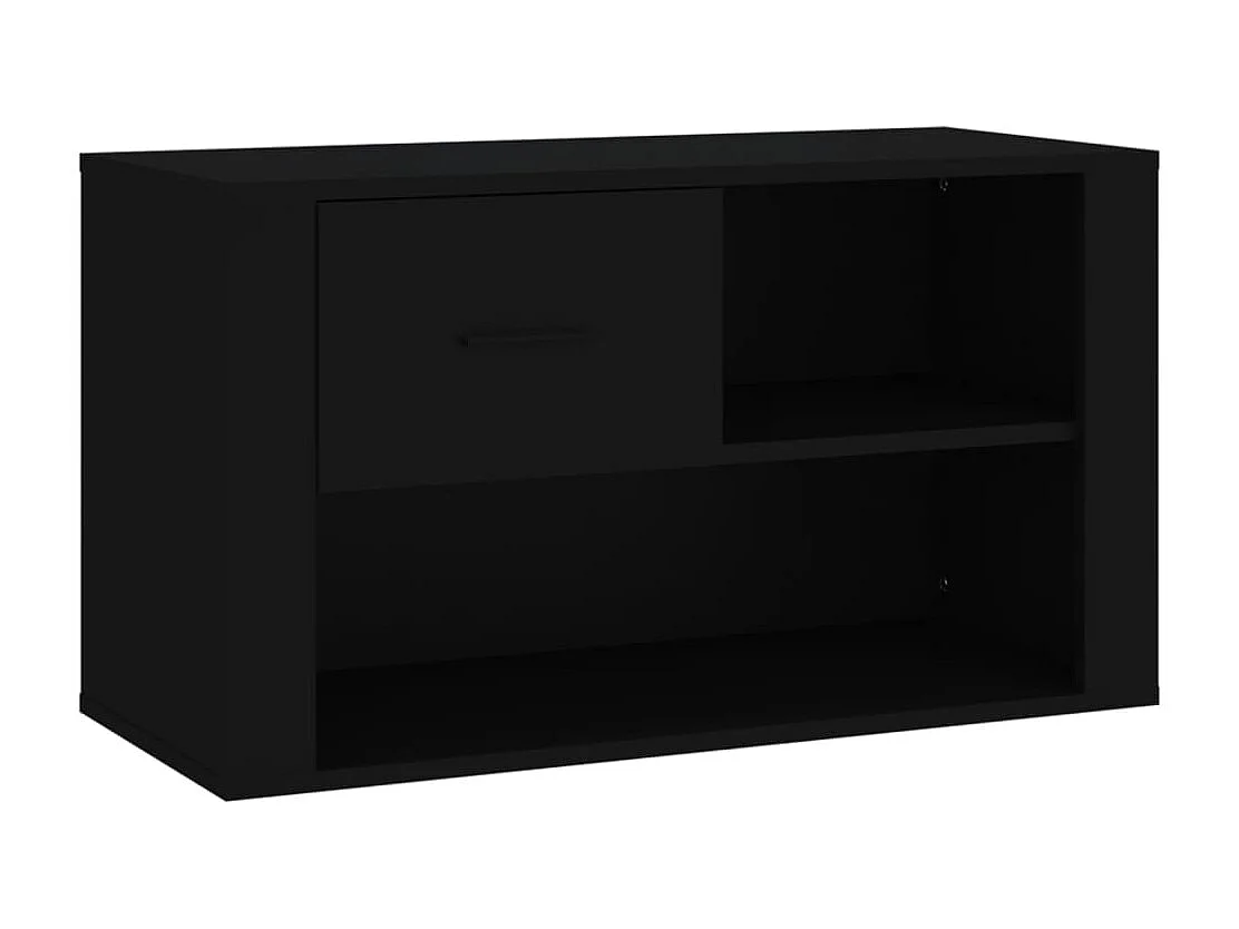 Scarpiera Nera 80x35x45 cm MDF