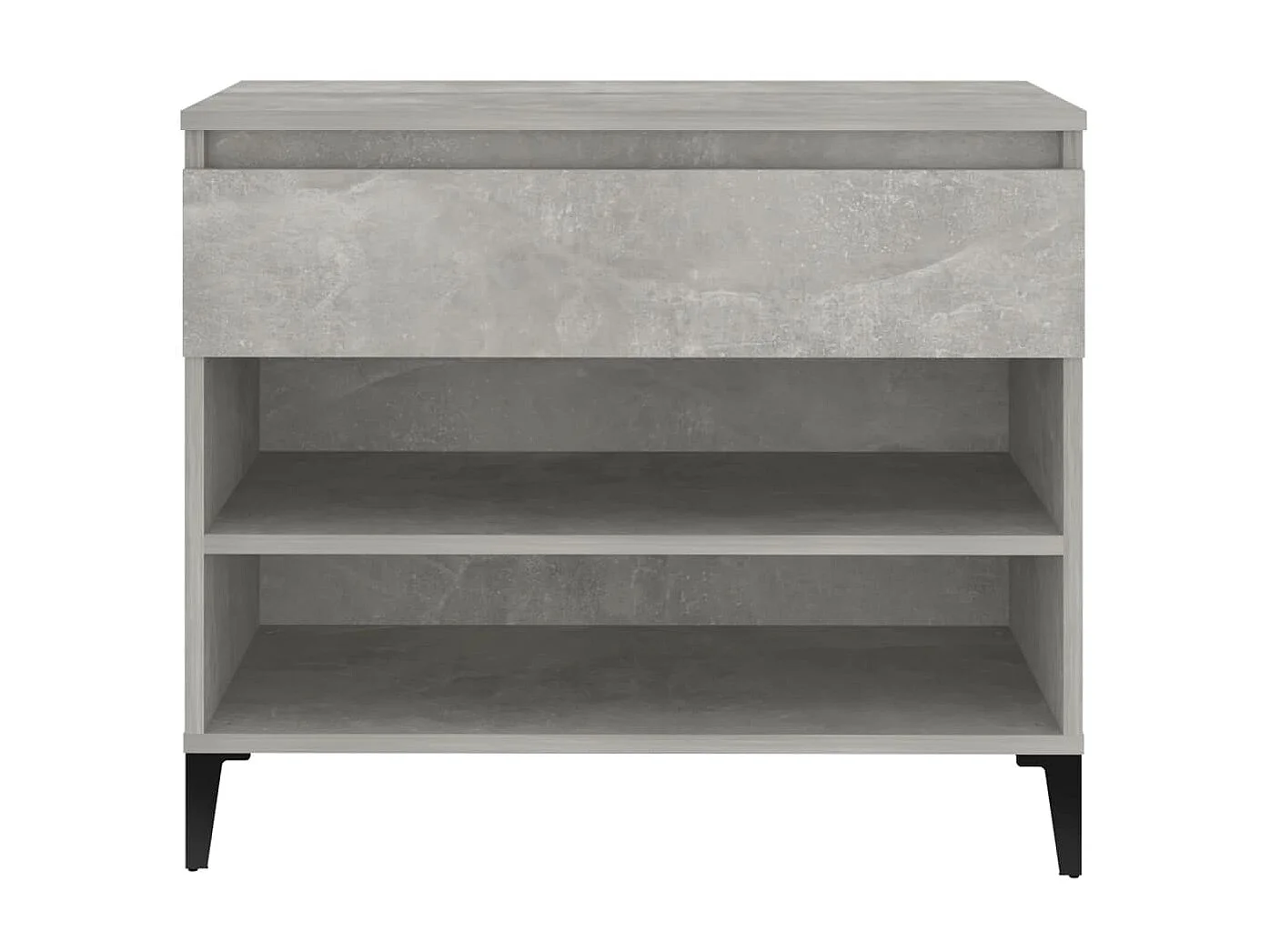 Armoire à chaussures Gris béton 70x36x60 cm Bois d'ingénierie