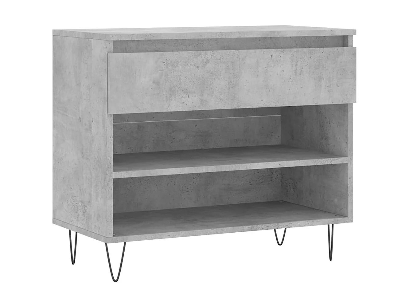 Scarpiera Grigio cemento 70x36x60 cm MDF