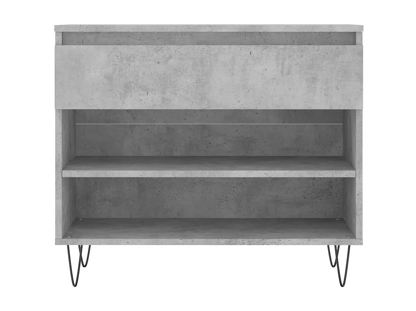 Scarpiera Grigio cemento 70x36x60 cm MDF