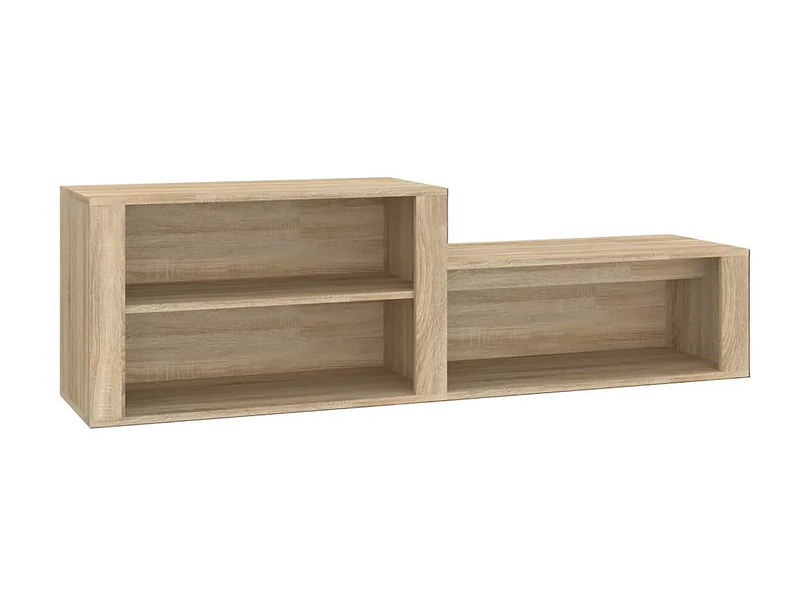 Schoenenkast Sonoma eiken 150x35x45cm Bewerkt hout