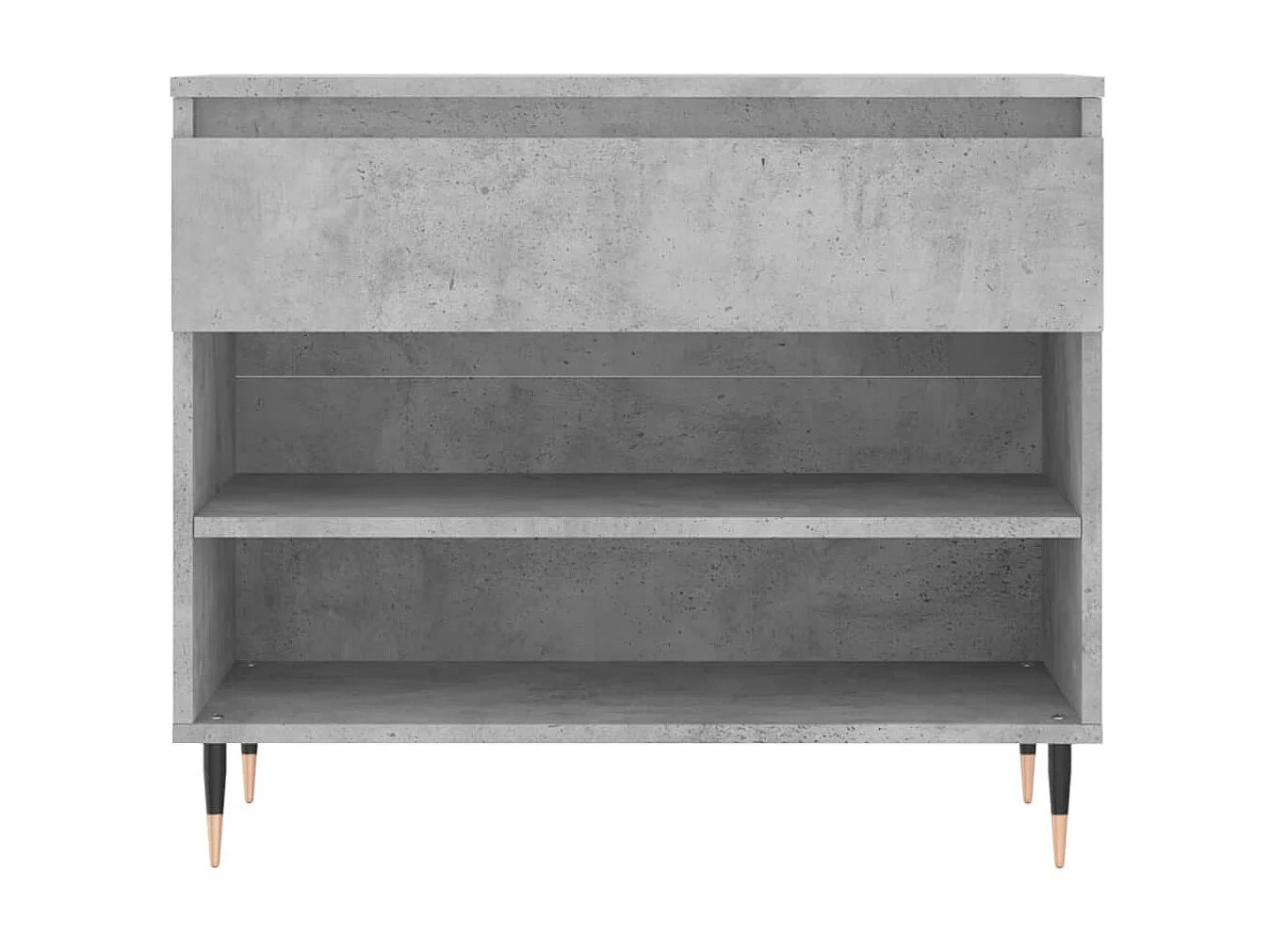 Zapatero Gris hormigón 70x36x60 cm Madera contrachapada